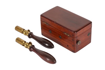 Lot 241 - A VICTORIAN POCKET-SIZED ELECTRIC SHOCK MACHINE