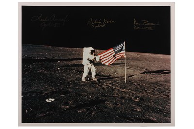 Lot 1225 - Apollo 12.- Charles Conrad Jr., Richard F. Gordon Jr. and Alan L. Bean