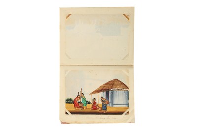Lot 732 - AN ALBUM OF TWENTY-ONE INDIAN MICA PAINTINGS
