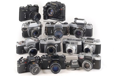 Lot 156 - End-Lot of 35mm Classic Cameras.