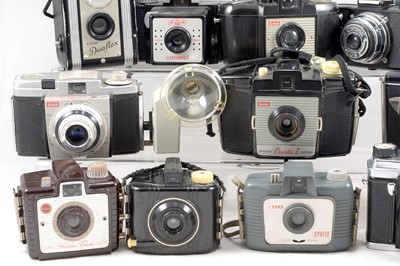 Lot 273 - Group of Plastic Kodak & Other Vintage Cameras.