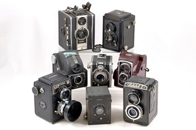 Lot 119 - Group of TLRs & Other Vintage Cameras.