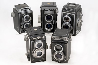 Lot 128 - Rolleicord, Zeiss & Three Other TLRs.
