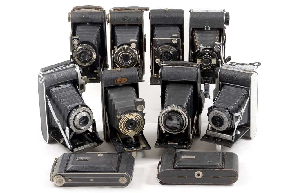 Lot 101 - Group of Ten Folding Cameras.