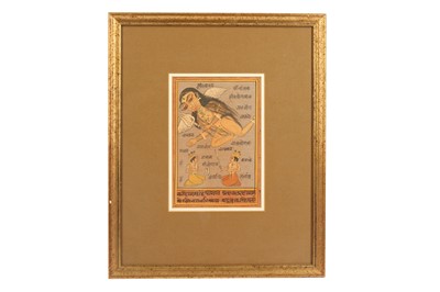 Lot 398 - TWO ILLUSTRATED FOLIOS FROM A TANTRIC DEVI SERIES