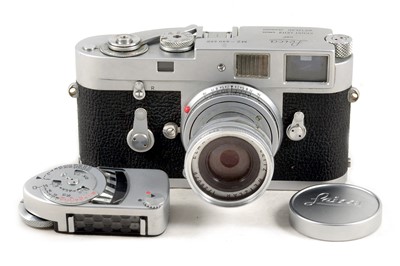 Lot 141 - Leica M2 with 50mm Elmar & MC Meter.