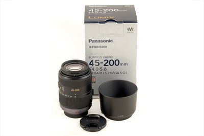 Lot 208 - Panasonic 45-200mm Lumix G Vario OIS Lens for Micro 4/3rds.