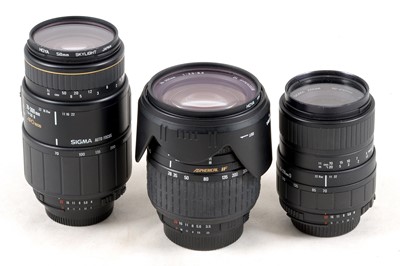 Lot 262 - Nikon Digital & Film Items, inc Sigma 28-300mm D.