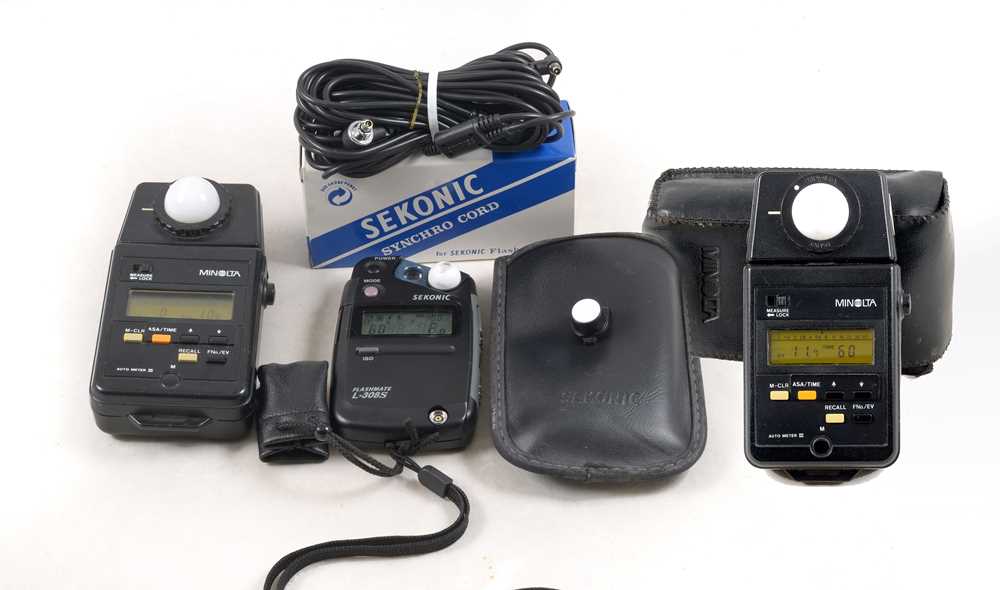 Lot 347 - Minolta & Sekonic Digital Exposure Meters.