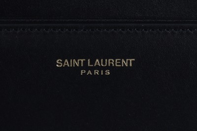 Lot 315 - Saint Laurent Black Medium Universite Flap Bag