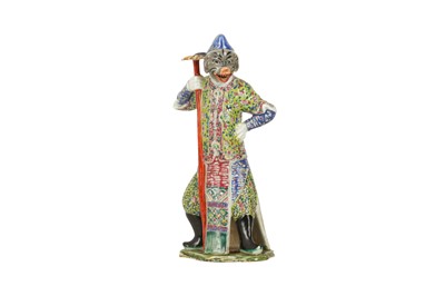 Lot 261 - A CHINESE FAMILLE ROSE FIGURE OF ZHU BAJIE.