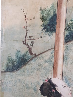 Lot 315 - A CHINESE WALLPAPER PANEL.