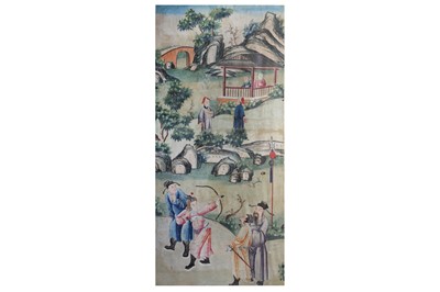 Lot 316 - A CHINESE WALLPAPER PANEL.