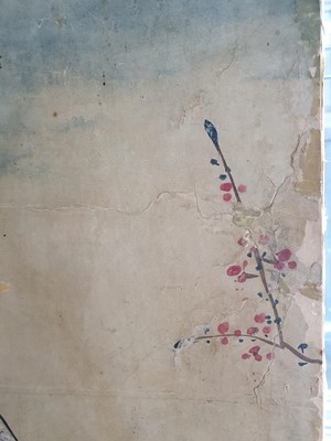 Lot 317 - A CHINESE WALLPAPER PANEL.