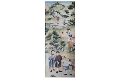 Lot 317 - A CHINESE WALLPAPER PANEL.