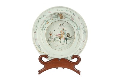 Lot 871 - A CHINESE FAMILLE ROSE 'BOYS' BASIN.