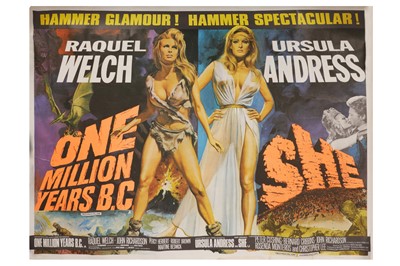 Lot 927 - Movie Poster.- One Million Years B.C. / She