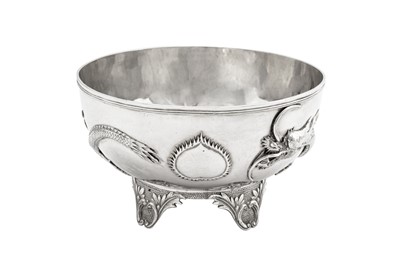 Lot 244 - An early 20th century Chinese Export silver bowl, Hong Kong circa 1930 retailed by T&Co (untraced)