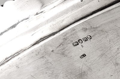 Lot 683 - A fine George III sterling silver twin handled tray, London 1807 by John Mewburn (reg. 2nd Oct 1792)
