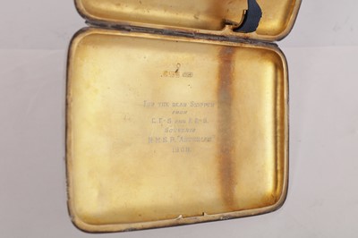 Lot 86 - An Edwardian sterling silver novelty cigarette case, London 1905 by James Dixon & Sons