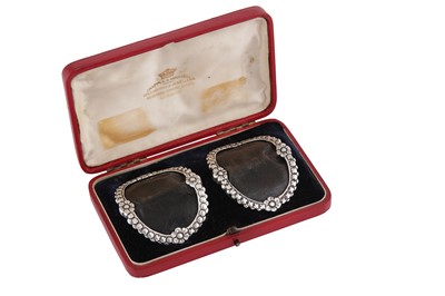 Lot 137 - A CASED PAIR OF GEORGE III STERLING SILVER SHOE BUCKLES, LONDON CIRCA 1780 BY BENJAMIN BICKERTON