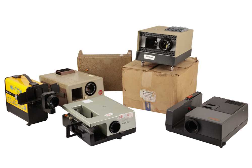 Lot 351 - A Group of Slide Projectors & Magazine