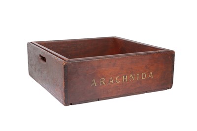 Lot 102 - TWO WOODEN CRATES FOR TRANSPORTING SPECIMENS FROM LONDON'S NATURAL HISTORY MUSEUM