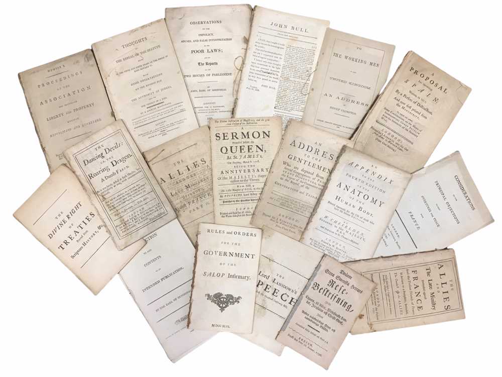 Lot 534 - Collection of Various c.18th & 19th Century Pamphlets.