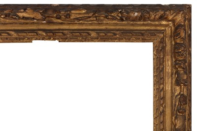 Lot 87 - A LOUIS XIII CARVED AND GILDED FRAME POSSIBLY IRISH