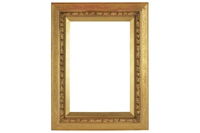 Lot 94 - AN ENGLISH/SCOTTISH 19TH CENTURY CRAVED GILDED AND COMPOSITION  FRAME
