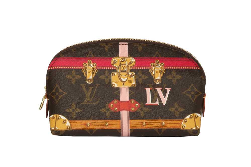 Lot 192 - Louis Vuitton Monogram 'Summer Trunks' Cosmetic Pouch PM