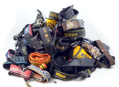 Lot 358 - LARGE Box of Well Over 120 Camera Straps.