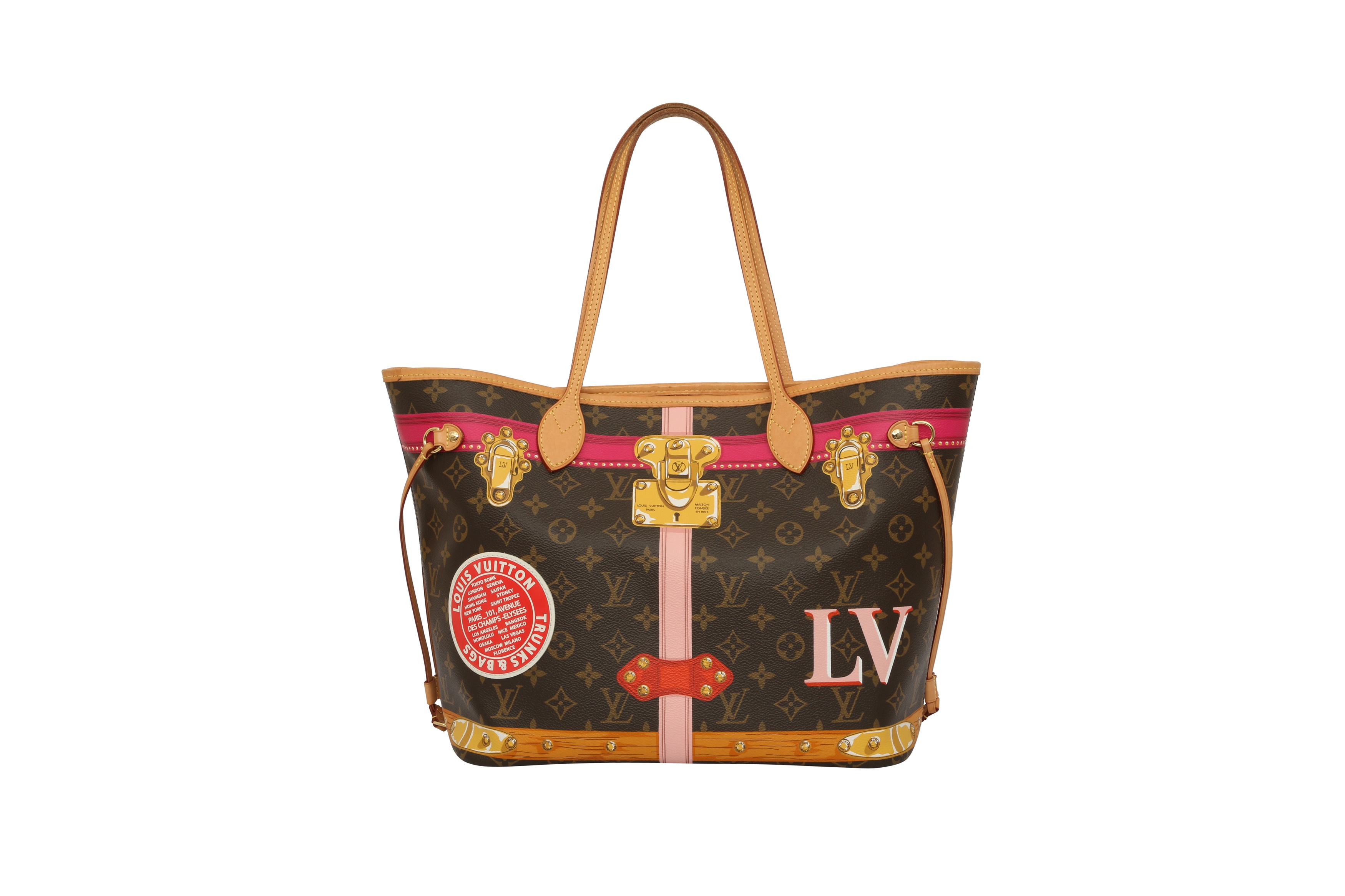 Sold at Auction: LOUIS VUITTON Shopper NEVERFULL SAINT TROPEZ