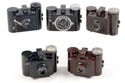 Lot 288 - Rare Group of Sida Miniature Cameras from 4 Countries.