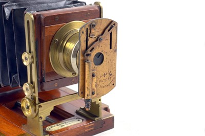 Lot 45 - A Rare, Quarter Plate Lancaster "Extra Special" Instantagraph with See-Saw Shutter.