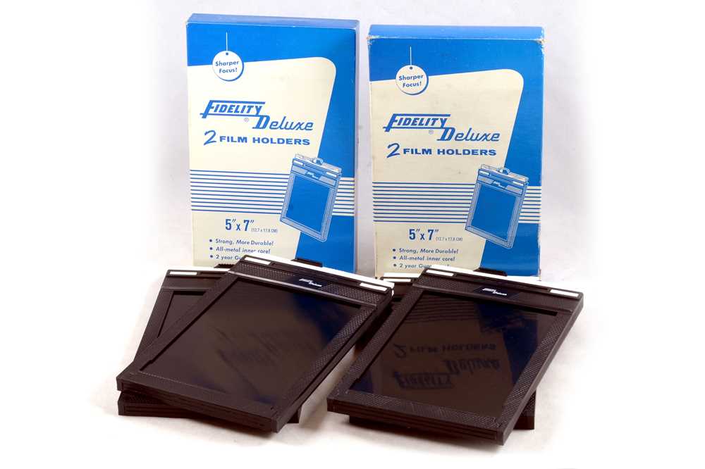 Lot 366 - Four New & Unused Fidelity Deluxe 5x7 Film Holders.