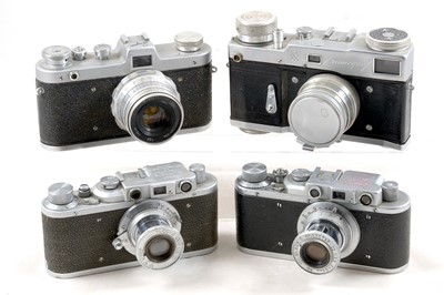 Lot 167 - Zarya, FED I & Other Soviet Cameras.