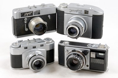 Lot 280 - Voskhad (Bochod) & Other Uncommon Soviet Cameras.