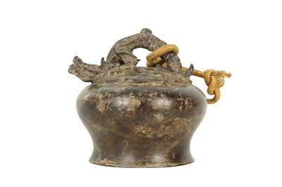 Lot 675 - A CHINESE BRONZE BELL.