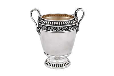 Lot 401 - A mid-20th century Italian 800 standard silver ice bucket, Alessandria 1944-68 by A. Cesa (reg. 25th March 1935)