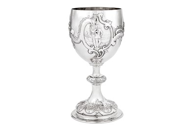 Lot 590 - A Victorian sterling silver standing cup, London 1883 by George Fox