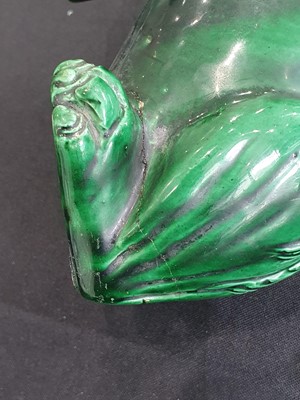 Lot 748 - A CHINESE GREEN-GLAZED MODEL OF A LUDUAN.