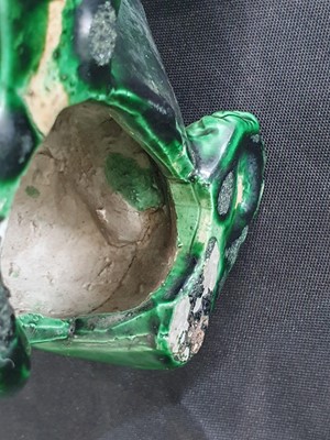 Lot 748 - A CHINESE GREEN-GLAZED MODEL OF A LUDUAN.