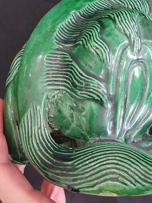 Lot 748 - A CHINESE GREEN-GLAZED MODEL OF A LUDUAN.