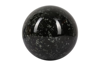 Lot 338 - A SOLID NEPHRITE SPHERE