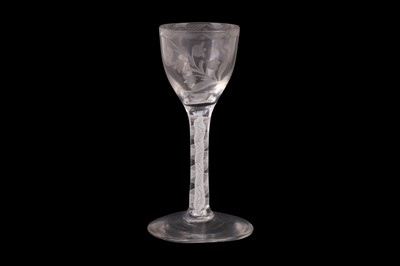 Lot 391 - A GEORGE III DRINKING GLASS