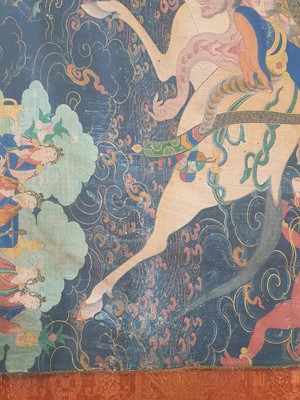 Lot 248 - A TIBETAN THANGKA OF PALDEN LHAMO.