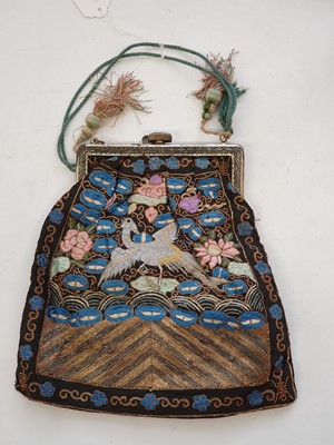 Lot 742 - FIVE CHINESE EMBROIDERED RANK BADGES, BUZI.