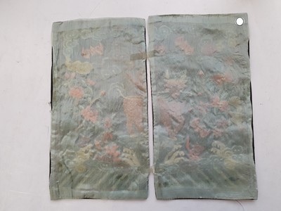 Lot 742 - FIVE CHINESE EMBROIDERED RANK BADGES, BUZI.