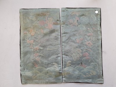 Lot 742 - FIVE CHINESE EMBROIDERED RANK BADGES, BUZI.